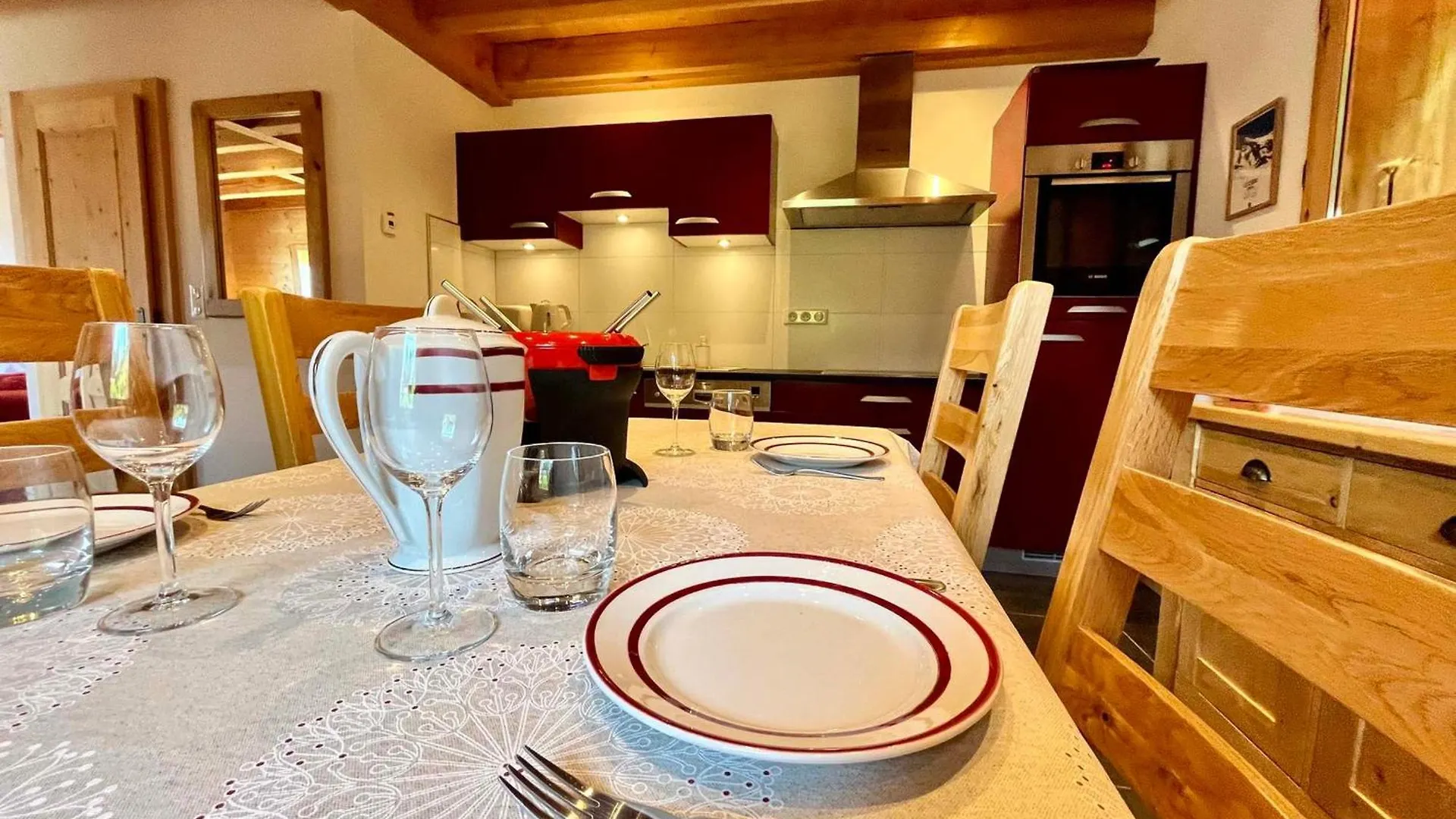 公寓 Chalet Tradition 6 Pers Avec Cheminee, Balcon Et Parking A Samoens - Fr-1-624-124