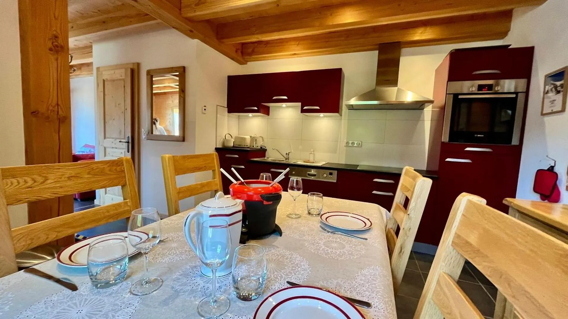 Chalet Tradition 6 Pers Avec Cheminee, Balcon Et Parking A Samoens - Fr-1-624-124 法国